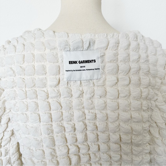 EENK S is for Somewhere Puffy Checkered Blouse - Picture 5 of 7